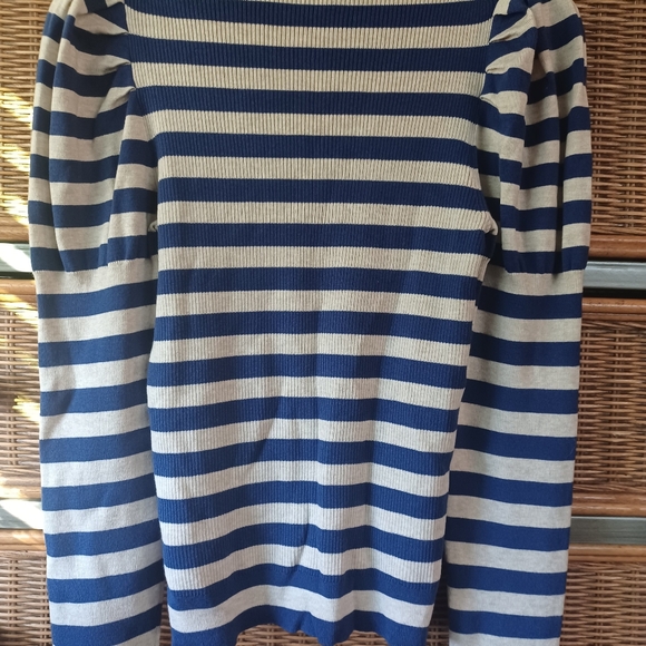 J. Crew Puff Sleeve Striped Shirt Women's Size Medium NWOT - Picture 4 of 7